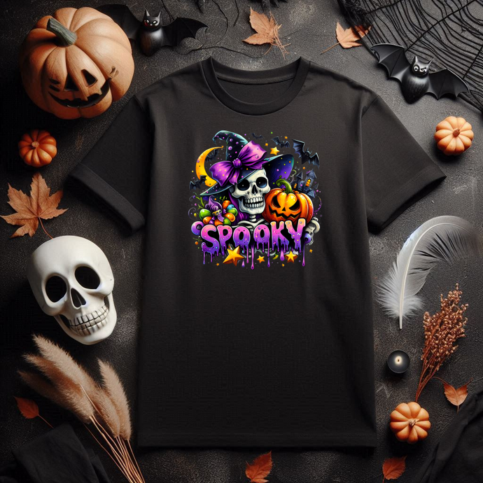 T-SHIRT SPOOKY SKULL